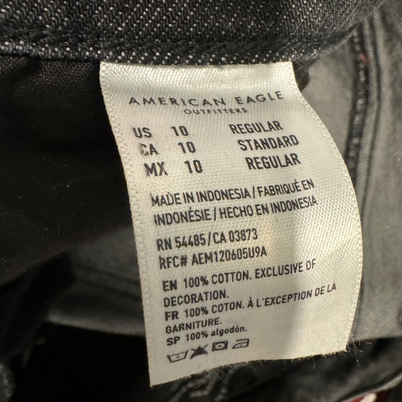 Black American Eagle Baggie Jeans - Picture 2 of 5